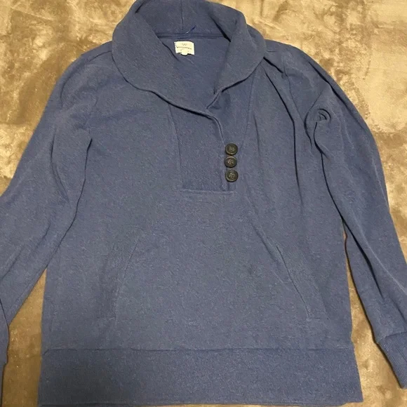 Banana Republic Blue Cowl Neck Sweater - Picture 2 of 4